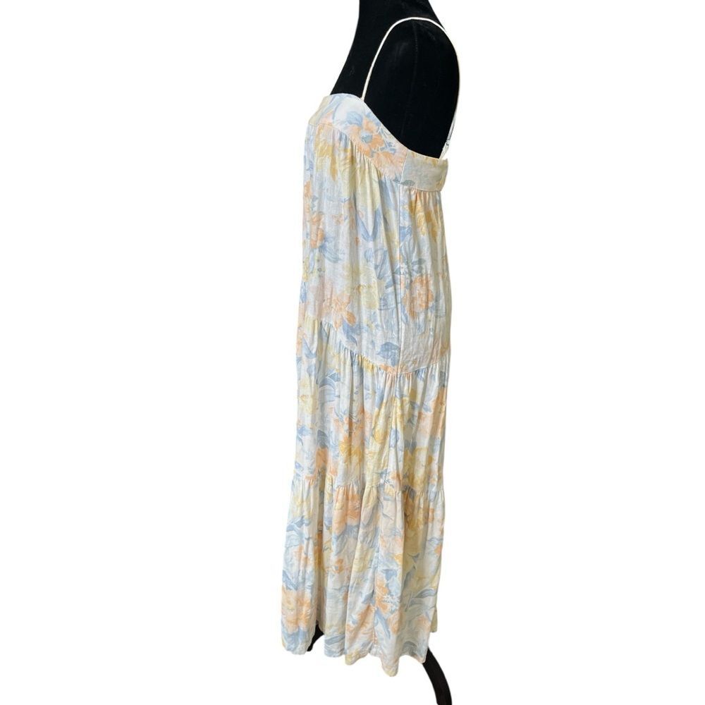 Abercrombie & Fitch Charlie Maxi Dress Size Small Linen Floral Flowy Long - Picture 4 of 8